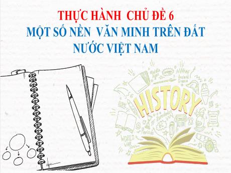 Bài giảng Lịch sử 10 (Cánh diều) - Thực hành Chủ đề 6: Một số nền văn minh trên đất nước Việt Nam (trước năm 1858)