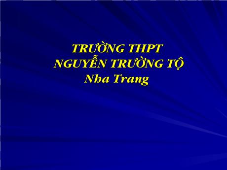 Bài giảng Vật lí 10 (cơ bản) - Bài 11: Lực hấp dẫn. Định luật vạn vật hấp dẫn - Trường THPT Nguyễn Trường Tộ