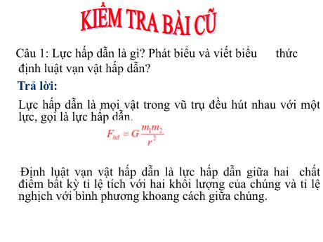 Bài giảng Vật lí 10 (cơ bản) - Bài 12: Lực đàn hồi của lò xo. Định luật húc