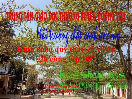 Bài giảng Vật lí 10 (cơ bản) - Bài 14: Lực hướng tâm - Trịnh Trung Nhật