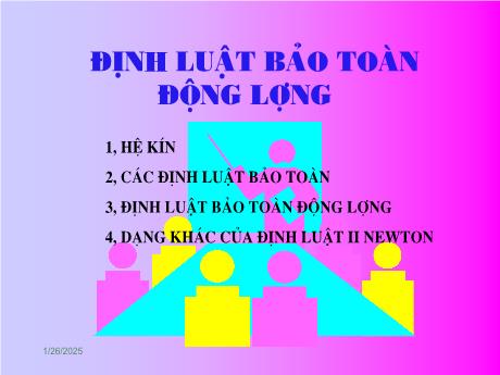 Bài giảng Vật lí 10 (cơ bản) - Bài 23: Định luật bảo toàn động lượng